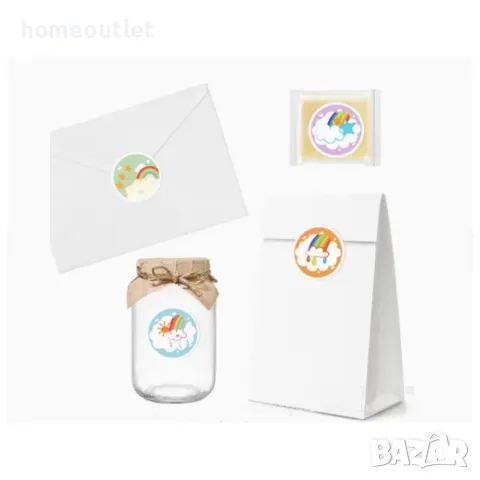 Детски хартиени торбички, пакет от 12 бр GIFT BAG (X12) X001AXIQ0P (RAINBOW), снимка 3 - Други - 47547996