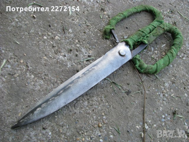 Стара кована абаджийска ножица, снимка 1 - Антикварни и старинни предмети - 29048758