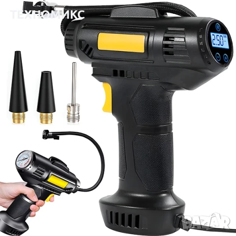 Безжичен дигитален компресор за автомобил , снимка 3 - Аксесоари и консумативи - 51332181