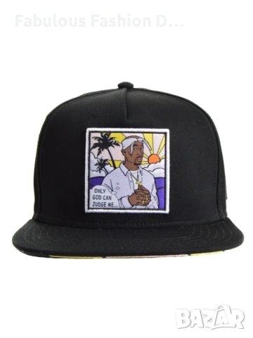 Snapback рапърска хип-хоп шапка на Тупак, 2pac, снимка 1 - Шапки - 43759319