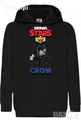 Детски Суитчър/Суитшърт Crow 3,Brawl Stars,Игра,Подарък,Изненада,Забавление,Рожден Ден