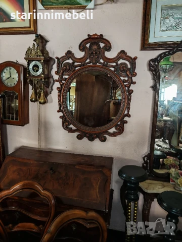 Красиво резбовано огледало , снимка 7 - Огледала - 51233990