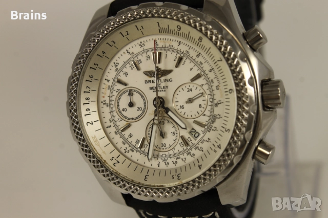 Мъжки Стоманен Хронограф BREITLING For BENTLEY Motors, снимка 3 - Мъжки - 52307045