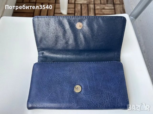 Синьо дамско портмоне, снимка 8 - Портфейли, портмонета - 47266153