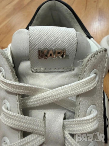 Karl Lagerfeld оригинални мъжки кецове от естествена кожа, снимка 7 - Кецове - 53314955