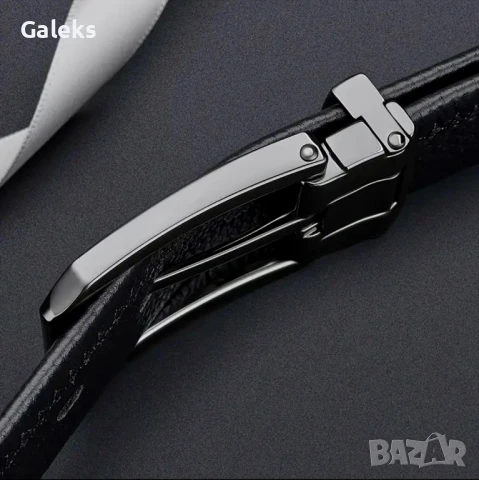 Мъжки официален колан за Панталони William PAUL* Черна естествена телешка кожа!, снимка 11 - Колани - 51331947