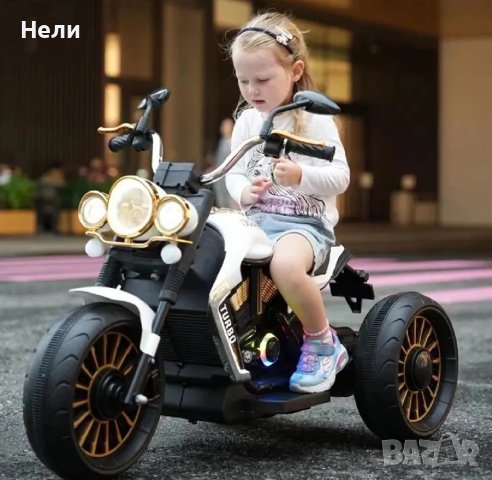 Акумулаторен MOTOR ТУРБО 12V батерия,MP3 плейър, с меки гуми с Кожена седалка, снимка 6 - Детски велосипеди, триколки и коли - 43684087