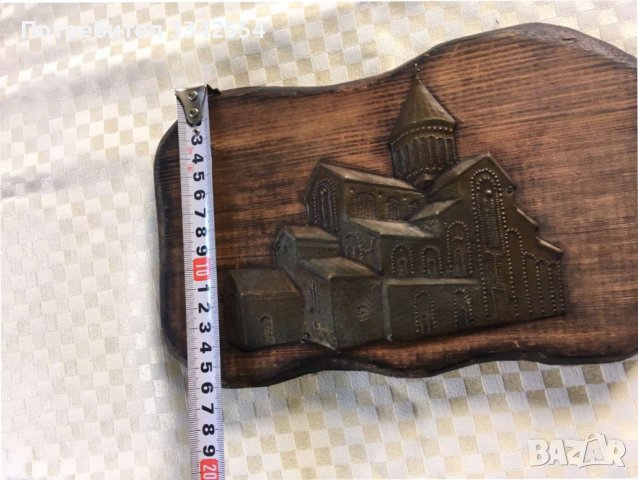 ПАНО МЕД БАКЪР ДЪРВО РЕЛЕФ, снимка 2 - Други ценни предмети - 37357790