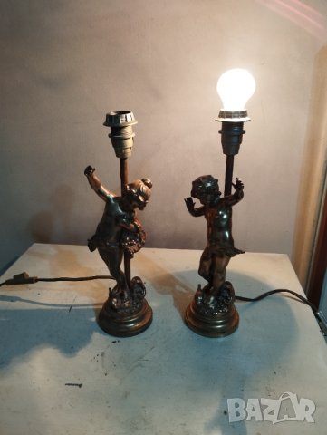 Две барокови лампи - комплект, снимка 4 - Настолни лампи - 43242871