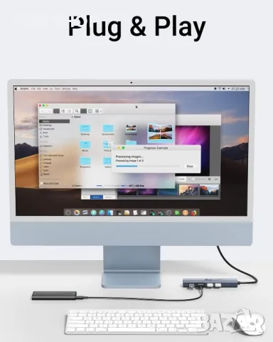 USB C хъб 10Gbps, USB C към USB адаптер, USB 3.1, снимка 6 - Кабели и адаптери - 49451949