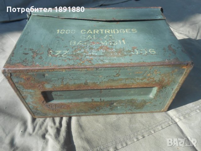 Американско сандъче за патрони (кутия за патрони), снимка 3 - Антикварни и старинни предмети - 27496829