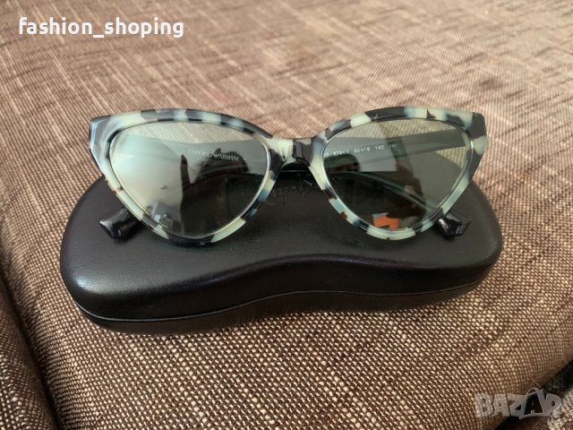 Слънчеви очила Emporio Armani( cat eye), снимка 8 - Слънчеви и диоптрични очила - 36782429