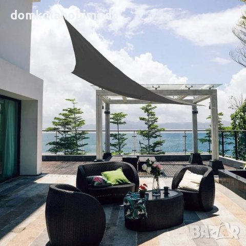 Сенник триъгълен Сив 3,6x3,6 метра/5,62 кв.м, Устойчив е на слънце