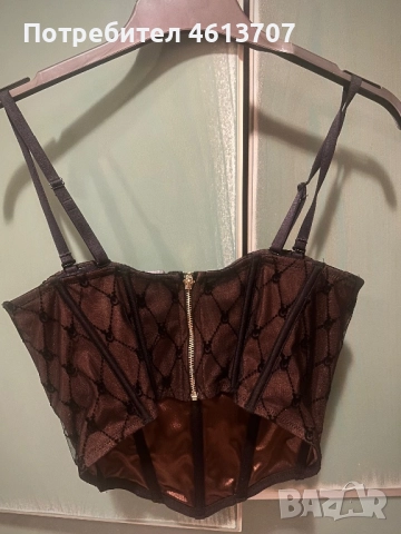 Кафяво бюстие Victoria’s secret, снимка 2 - Корсети, бюстиета, топове - 51948022