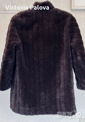 Луксозно  палто/ шуба GALAN алпака, снимка 11 - Палта, манта - 52197098