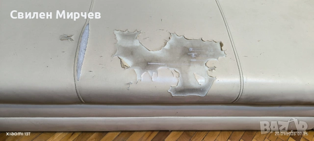 Ъглов диван еко-кожа-за ремонт (претапициране), снимка 4 - Дивани и мека мебел - 53159292