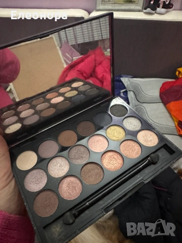 много видове качествени сенки повечето нови, снимка 3 - Декоративна козметика - 53527857