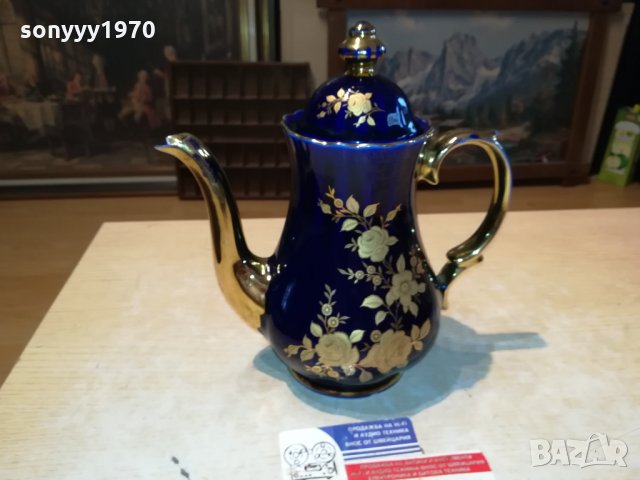 ECHT KOBALT-24 KARAT GOLD-BAVARIA PORZELLAN GERMANY 1411211043, снимка 2 - Антикварни и старинни предмети - 34798235