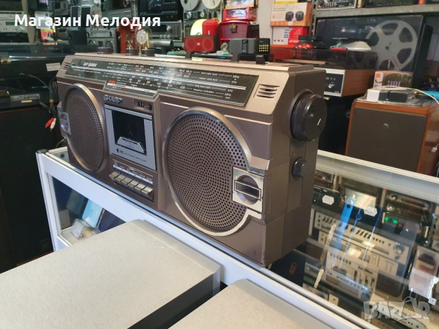 Радиокасетофон SHARP GF-5454 В перфектно техническо и много добро визуално състояние., снимка 9 - Радиокасетофони, транзистори - 51769782