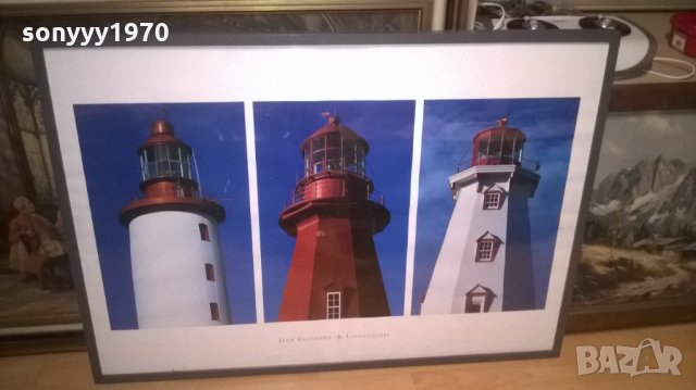 ФАРОВЕ-ТРИПТИХ-КАРТИНА С РАМКА И ТРИ СНИМКИ-ГЕРМАНИЯ, снимка 2 - Колекции - 28176635