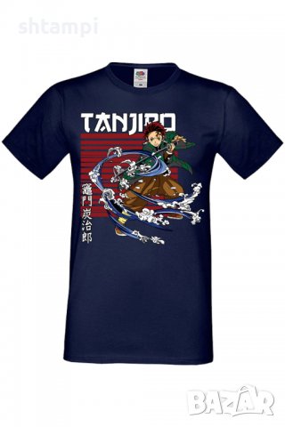 Мъжка тениска Demon Slayer Tanjiro Kamado 01,Анимация,игра,Празник,Повод,, снимка 6 - Тениски - 37936749