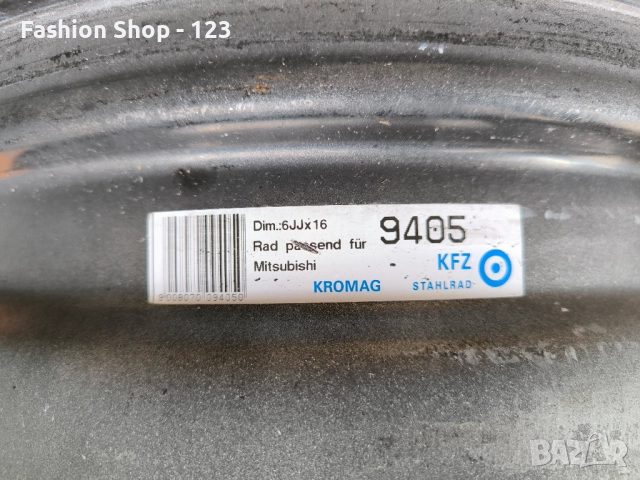 ЖЕЛЕЗНИ ДЖАНТИ 16'' 5x114.3 ЗА MITSUBISHI OUTLANDER,GRANDIS,LANCER,PAJERO,HYUNDAI,KIA, снимка 5 - Гуми и джанти - 48109446