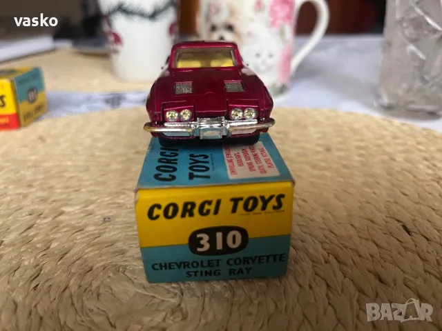 CORGI TOYS CORVETTE STING RAY GT.BRITAIN, снимка 2 - Колекции - 49839958