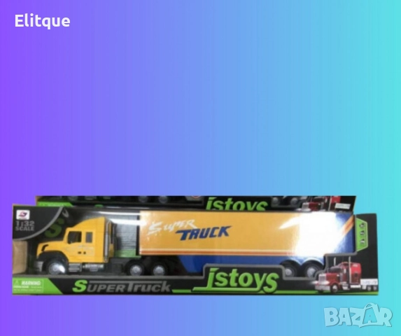 Голям камион, жълт, снимка 4 - Коли, камиони, мотори, писти - 52787060