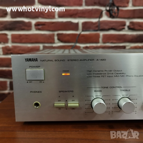 Усилвател Yamaha A-420, снимка 2 - Ресийвъри, усилватели, смесителни пултове - 52889603