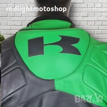 №3853 Kawasaki Ninja КАТО НОВ Мъжки кожен мото екип от две части с гърбица, снимка 9 - Аксесоари и консумативи - 47360373