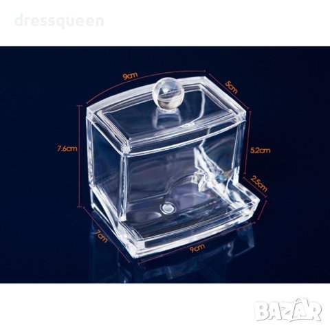 1710 Комплект кутии за съхранение на тампони за грим и клечки за уши, снимка 5 - Други стоки за дома - 43955438