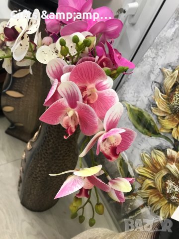 Клонка цвят от Орхидея, снимка 5 - Изкуствени цветя - 40665665