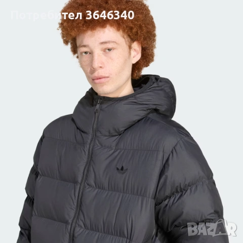 ADIDAS ORIGINALS зимно яке „Tonal Hooded Puffer“ – черно, снимка 3 - Якета - 53205880