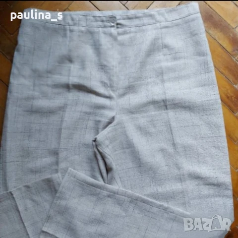 Два различни броя / Официален панталон в зелено и екрю / голям размер , снимка 6 - Панталони - 32746049