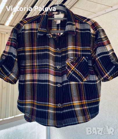 Модерна къса  риза кроп I LOVE H 81 USA, снимка 10 - Ризи - 51714361