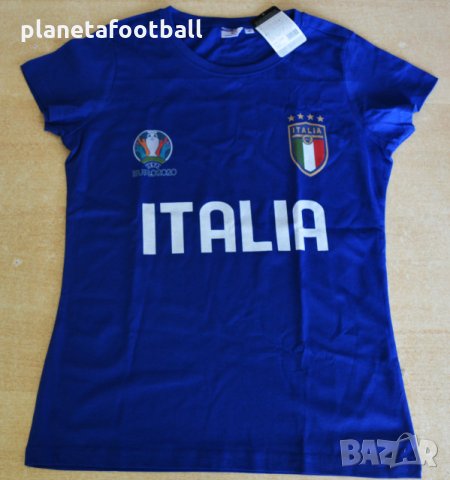 Дамска тениска на Италия за EURO 2020!Дамски футболни фен тениски!Дамска тениска на ITALIA!, снимка 3 - Тениски - 33381499