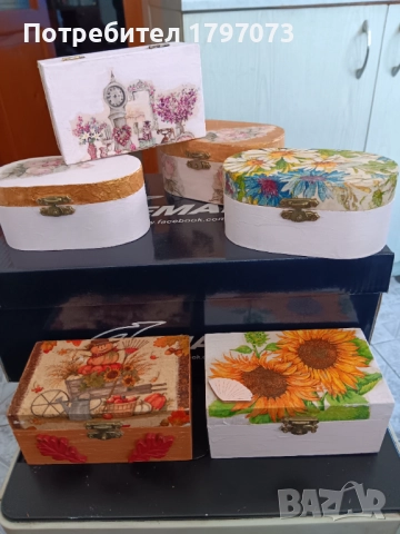 Кутийка за бижута HANDMADE декупаж, снимка 2 - Коледни подаръци - 52170412