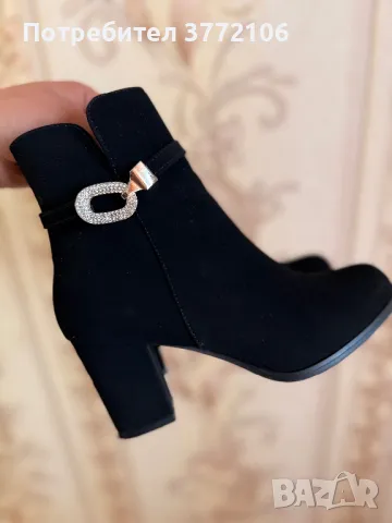Дамски боти на ток, снимка 3 - Дамски боти - 49685490