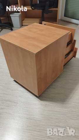 Шкафче за бюро на колела - контейнер със заключване 46/50/58см, снимка 9 - Шкафове - 43541071