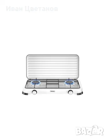 Двоен газов котлон с капак Rosberg, 30mbar\2x2.2kWh, снимка 2 - Котлони - 49702831