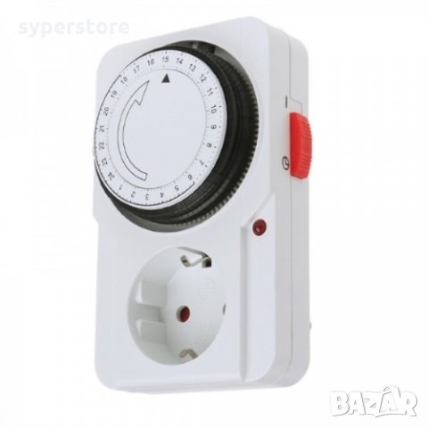 Разклонител Контакт с таймер Digital One SP00211 tg-22a за автоматично изключване от мрежата механич