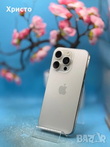 Apple iPhone 15 Pro, 256GB, 5G, White Titanium  , снимка 3 - Apple iPhone - 53521773