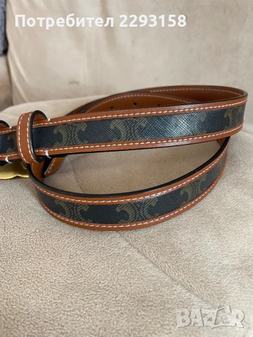 Дамски кожен колан Celine, снимка 4 - Колани - 51299339