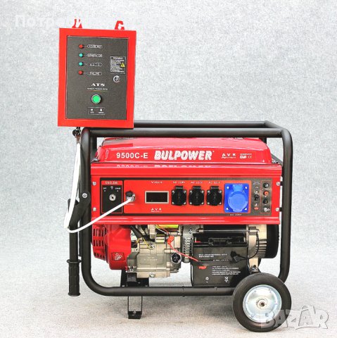 Бензинов Генератор за ток с автоматика BULPOWER 8.5 KW монофазен, снимка 1