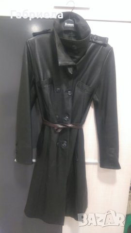 Естествена кожа, тренчкот, снимка 2 - Палта, манта - 26532599