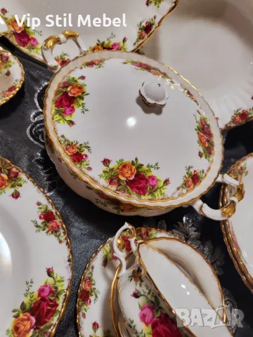 Сервиз за хранене Royal Albert,  Old County Rose , снимка 2 - Сервизи - 48952345