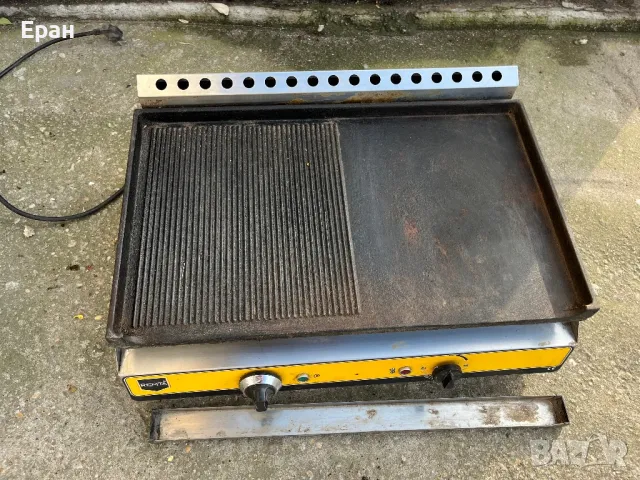 Професионална електрическа скара с две секции, използвана, снимка 2 - Скари - 50260464