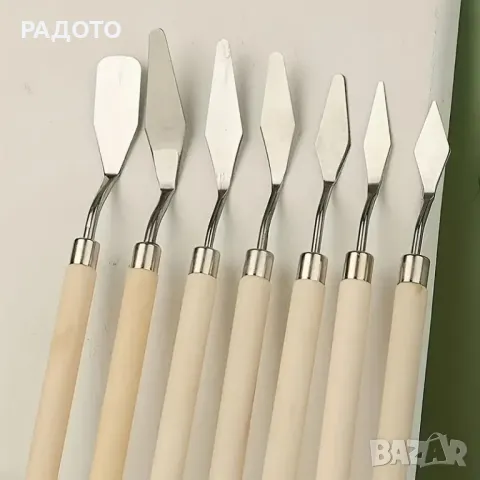 Комплект от 7 шпатули за живопис и финни строителни дейности, снимка 2 - Други - 47272035