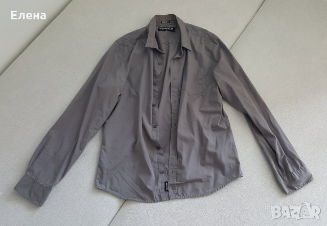 Продавам сиво мъжко сако Miroglio Lana и риза Kenvelo, снимка 4 - Сака - 32226234