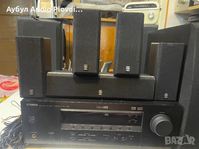 Yamaha RX-V357 5.1 ресивър за домашно кино С 6 Бр. Тонколони , снимка 5 - Аудиосистеми - 51168352